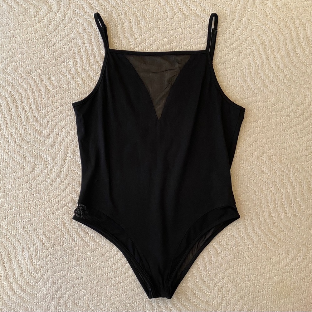 Sheer Black Bodysuit